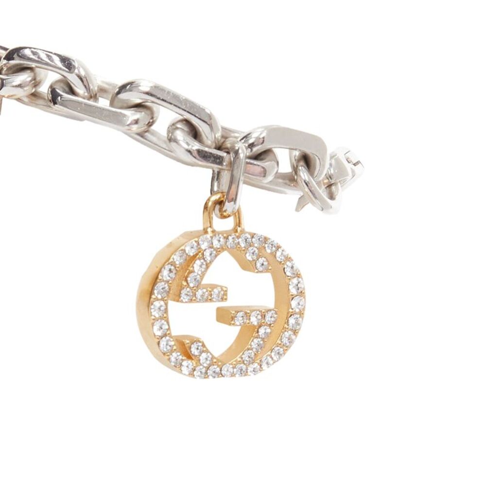 Gucci Balenciaga Hacker Project silver GG B logo charms bracelet - Picture 2 of 5